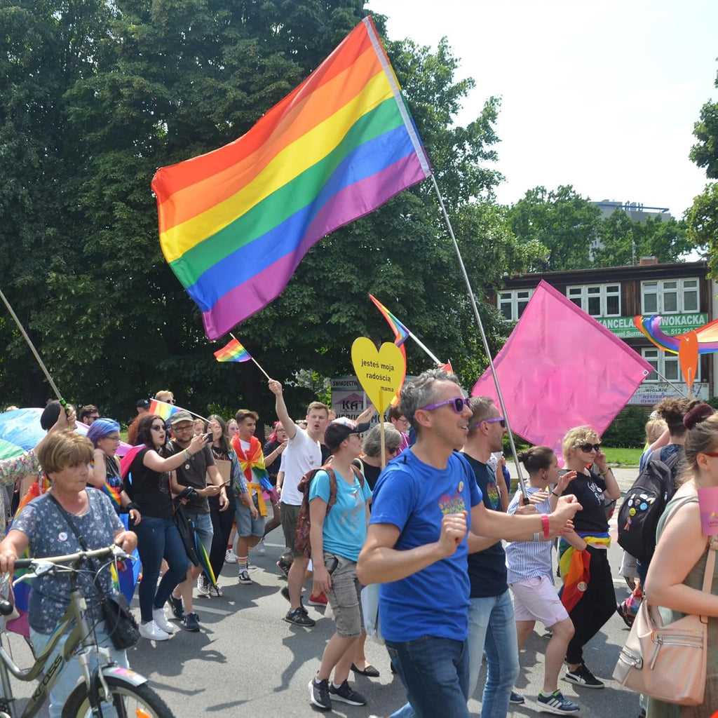 Rainbow Flags | Gay Pride LGBT Flag - Durable 3x5 Foot Polyester Banner for Parades & Outdoor Events