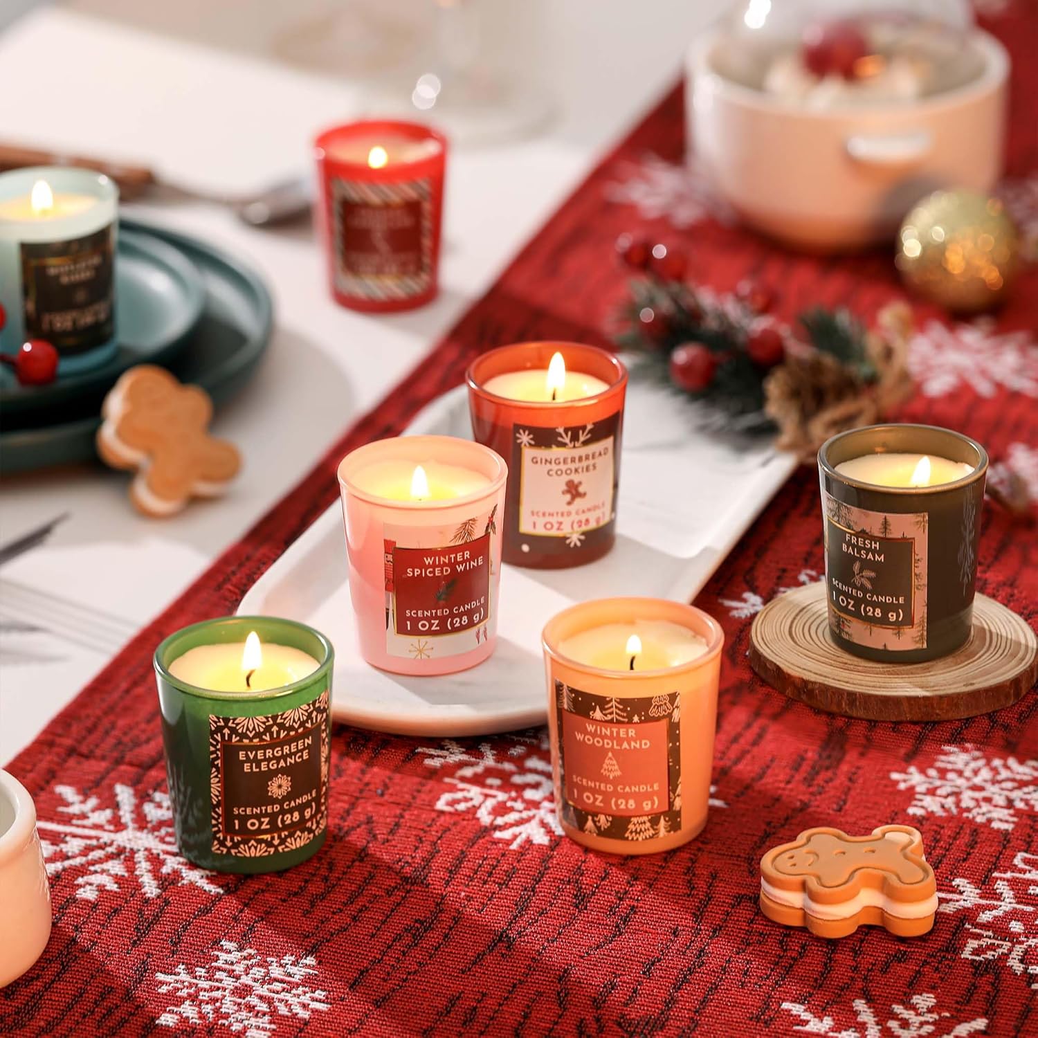 Skiennix 2025 Advent Calendar Candles - 12 Days of Scented Soy Wax Candles | Perfect Christmas Gift Set