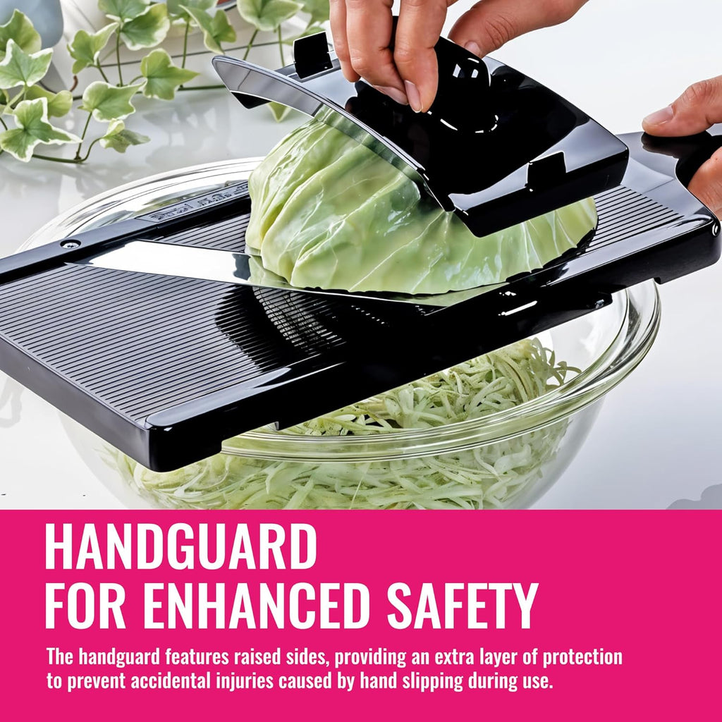 Smart Cabbage Slicer - Ultra-Thin Julienne Cutter with Japanese Stainless Steel Blade | 0.04 Inch Precision for Sauerkraut & Coleslaw