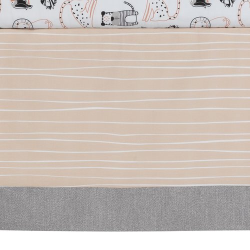 Lambs & Ivy Patchwork Jungle 4-Piece Crib Bedding Set 718004V Multicolor
