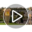 Solar Outdoor Flickering Flame Torch Lights - 4 Pack, Classic Yellow
