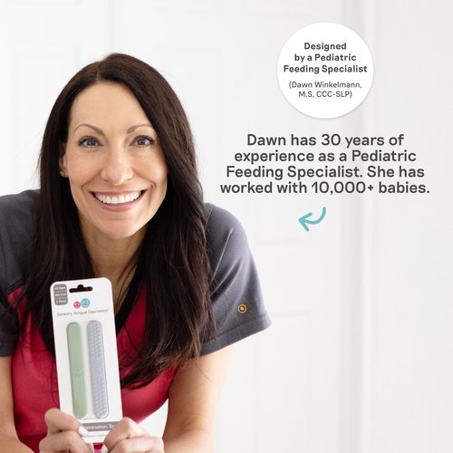 ezpz Baby-Led Weaning Food Cutters (2 pack in Sage) - 6 / 9 Months + - Food Prep for Infants