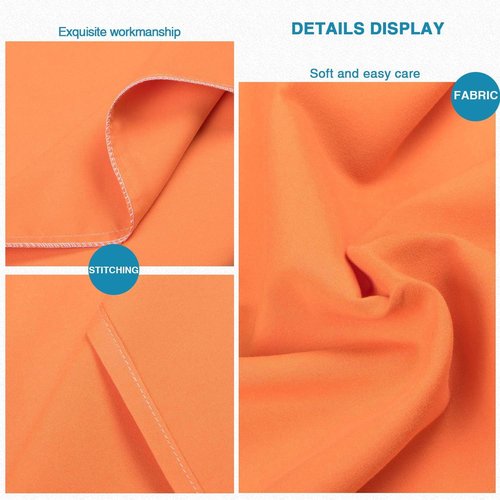 FLXXIE Pillow Cases - Soft Microfiber Pillow Covers with Envelope Closure | 2-Piece Set, 20x30, Orange