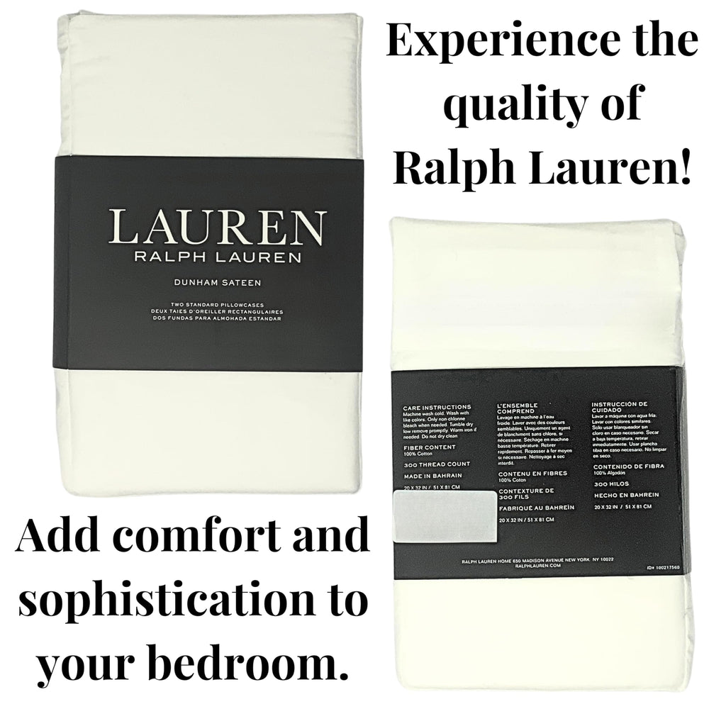 Ralph Lauren Two Standard Pillowcases