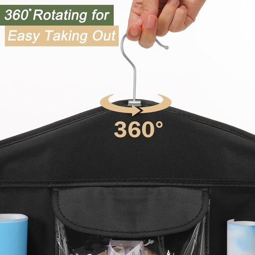 EXLIFBAG Gift Wrap Organizer - Double-Sided Wrapping Paper Storage Holder for Easy Access