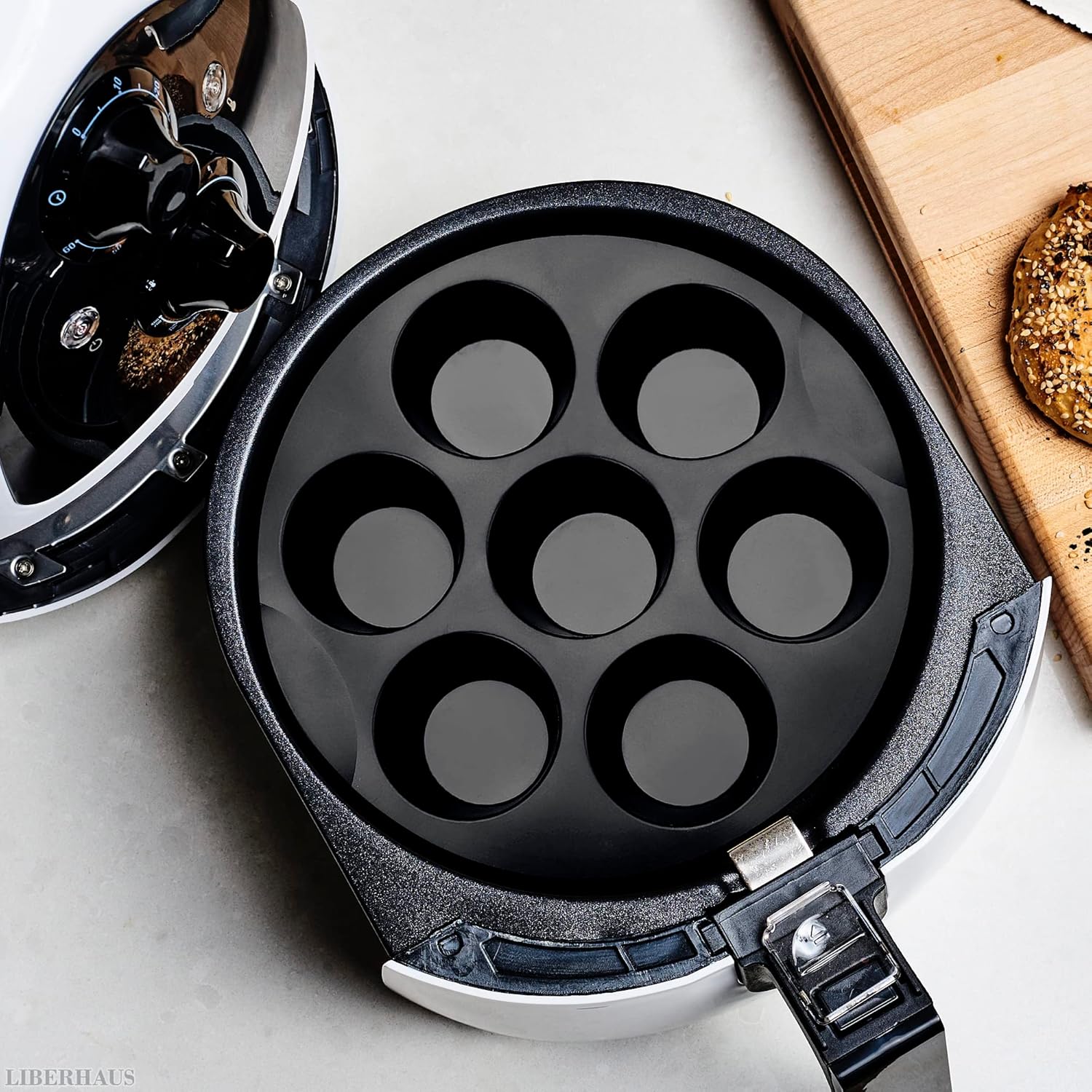 Skiennix Air Fryer Muffin Pan - 7-Cup Silicone Mold for Egg Bites | Heat Resistant & Nonstick