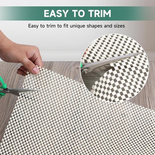 BALEINE Non-Slip Rug Pad - Extra Thick Gripper for Hardwood Floors | 8'x10' Carpet Mat