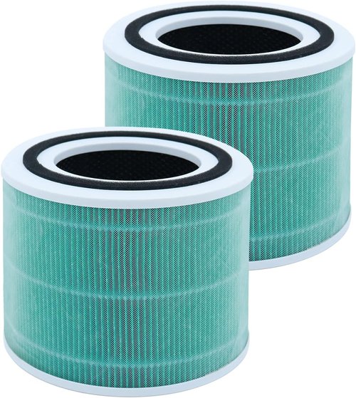 Levoit Air Purifier Filter - High-Efficiency 3-in-1 Activated Carbon Replacement | 2-Pack for Core 300 & 300S