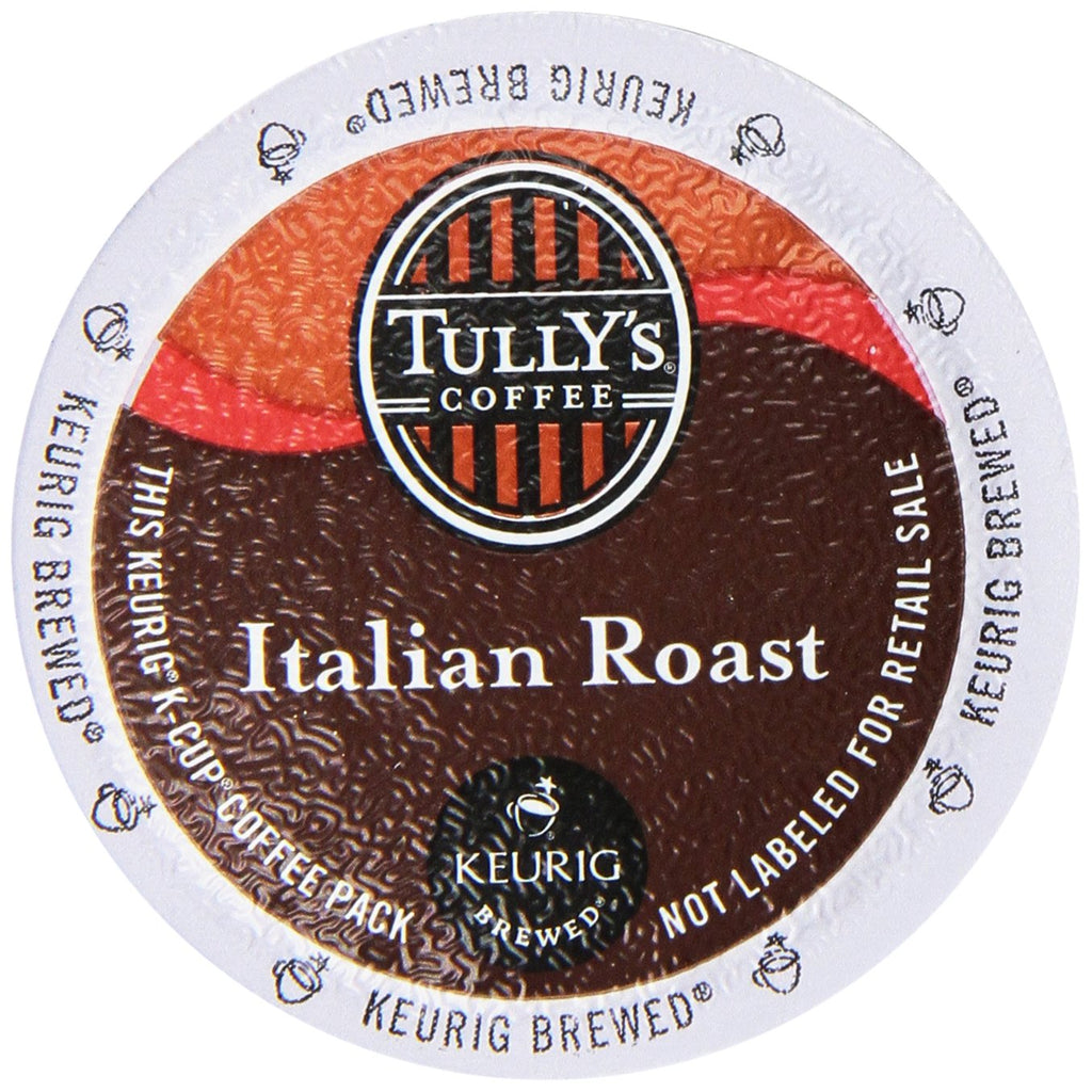 Tully's Coffee Italian Roast K-Cup Portion Pack - Rich Flavor for Keurig Brewers | 24 Count