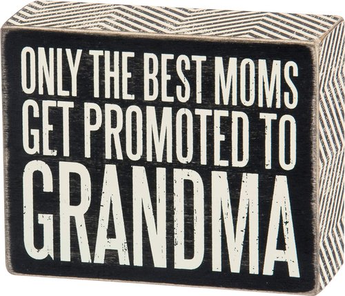 Primitives by Kathy Chevron Trimmed Box Sign, 5" x 4",Black