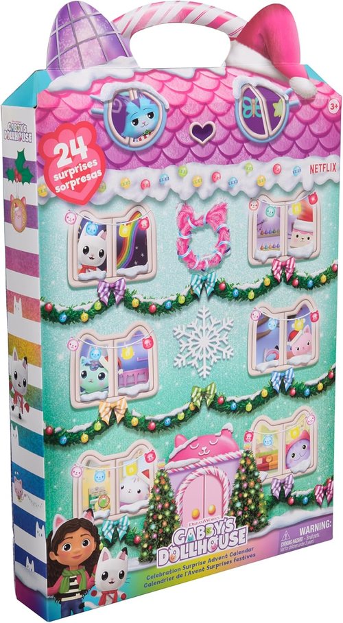 DreamWorks Gabby's Dollhouse Advent Calendar - 24 Surprise Toys, Figures & Accessories for Kids Ages 3+