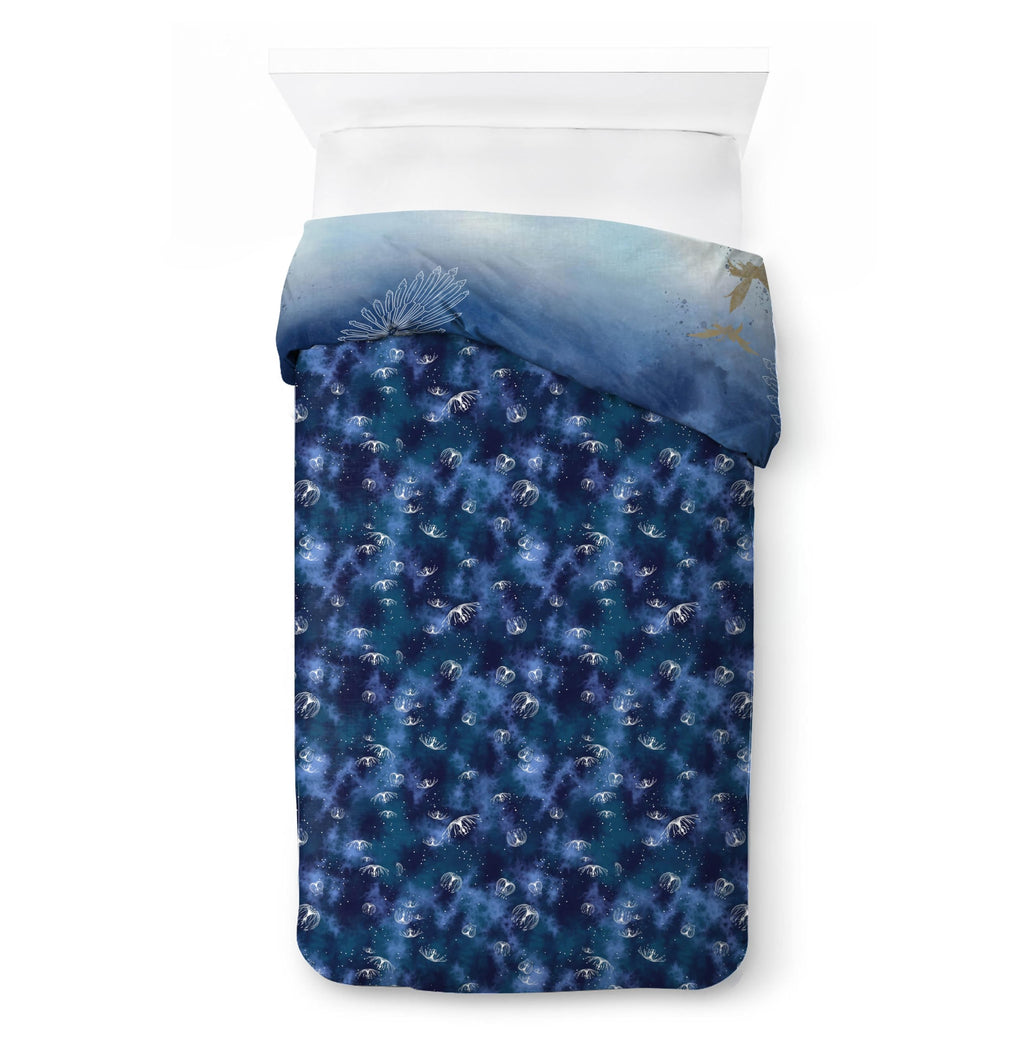 Jay Franco Kids Duvet Cover Set with Sham & Pillowcase – Ultra-Soft Linen Feel Bedding for Room Decor, Cover ONLY Comforter NOT Included, Blue - Avatar, 2 Piece Twin