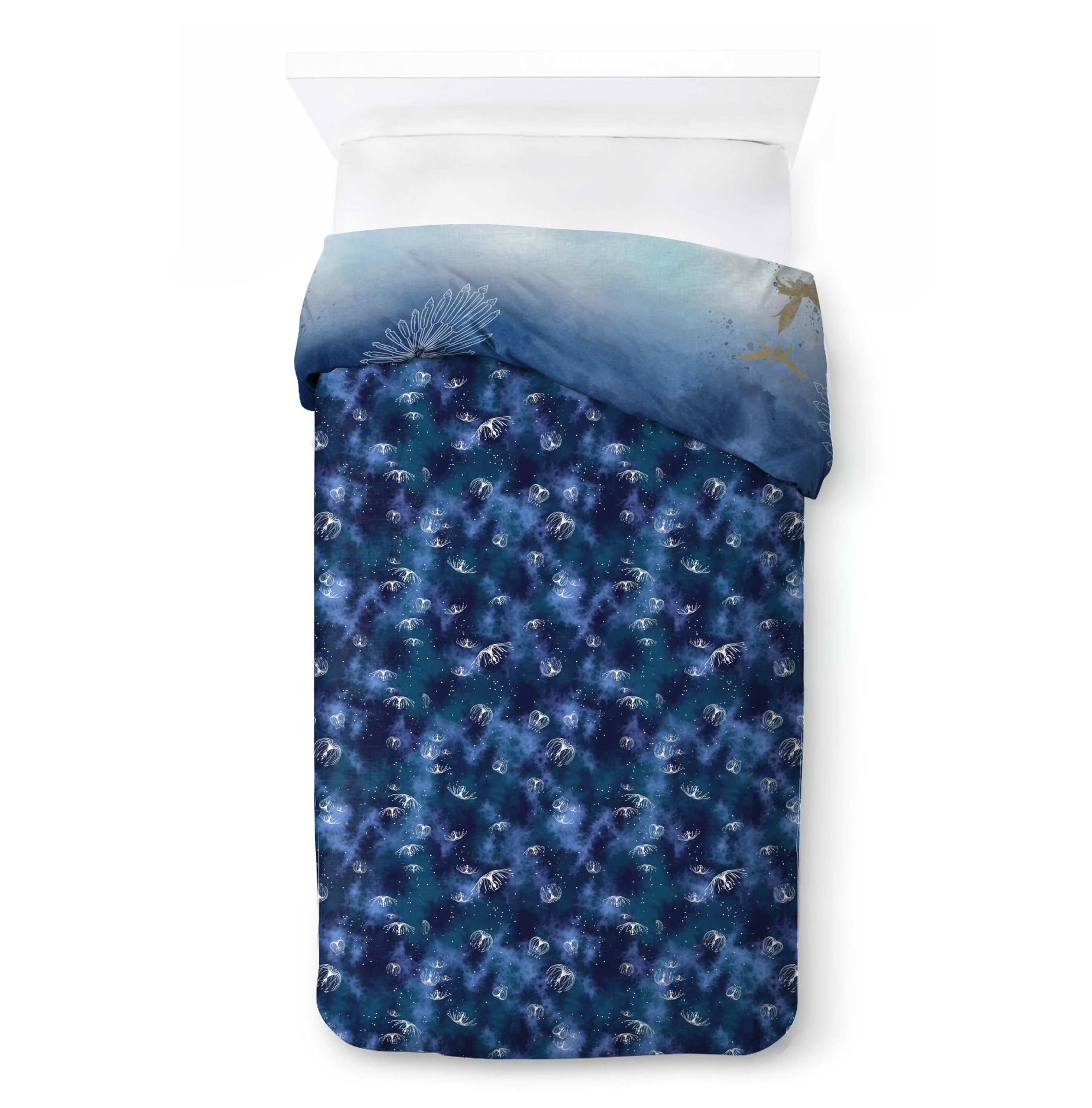 Jay Franco Kids Duvet Cover Set with Sham & Pillowcase – Ultra-Soft Linen Feel Bedding for Room Decor, Cover ONLY Comforter NOT Included, Blue - Avatar, 2 Piece Twin