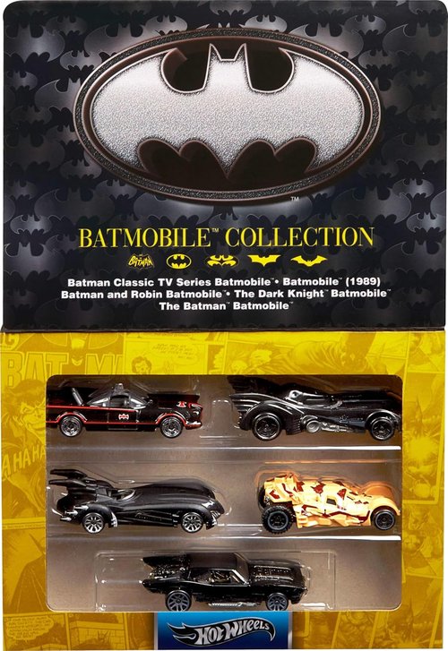 Hot Wheels 1:64 Scale Die-Cast Toy Cars - Set of 5 Batman 85th Anniversary Batmobile Replicas