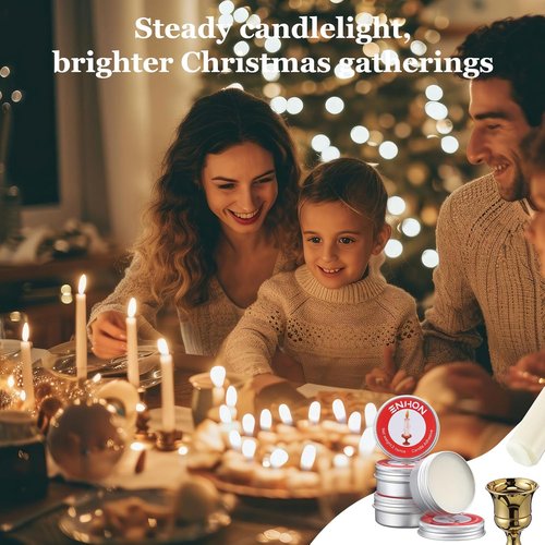 Enhon Candle Adhesive | 4 Pack 8oz Taper Candle Stick Glue for Secure Wedding & Party Decor
