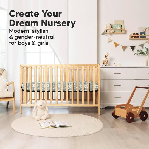 KeaBabies 2-Pack Muslin Crib Sheets - 100% Organic Cotton, Soft & Breathable, Neutral 52x28