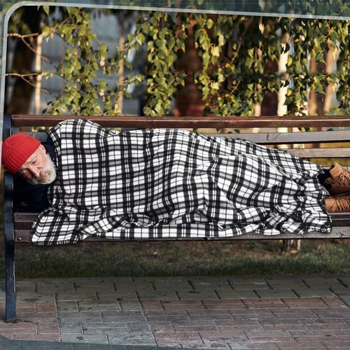 Buryeah 15 Pcs Winter Buffalo Plaid Throw Blankets Bulk 60 x 50 Inch Tartan Plaid Checkered Warm Throw Blankets Decor for Christmas Winter Couch Sofa Chair Bed Office Home(Style F,Black and White)