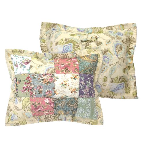 Greenland Home Fashions Blooming Prairie Standard Sham, Multicolor