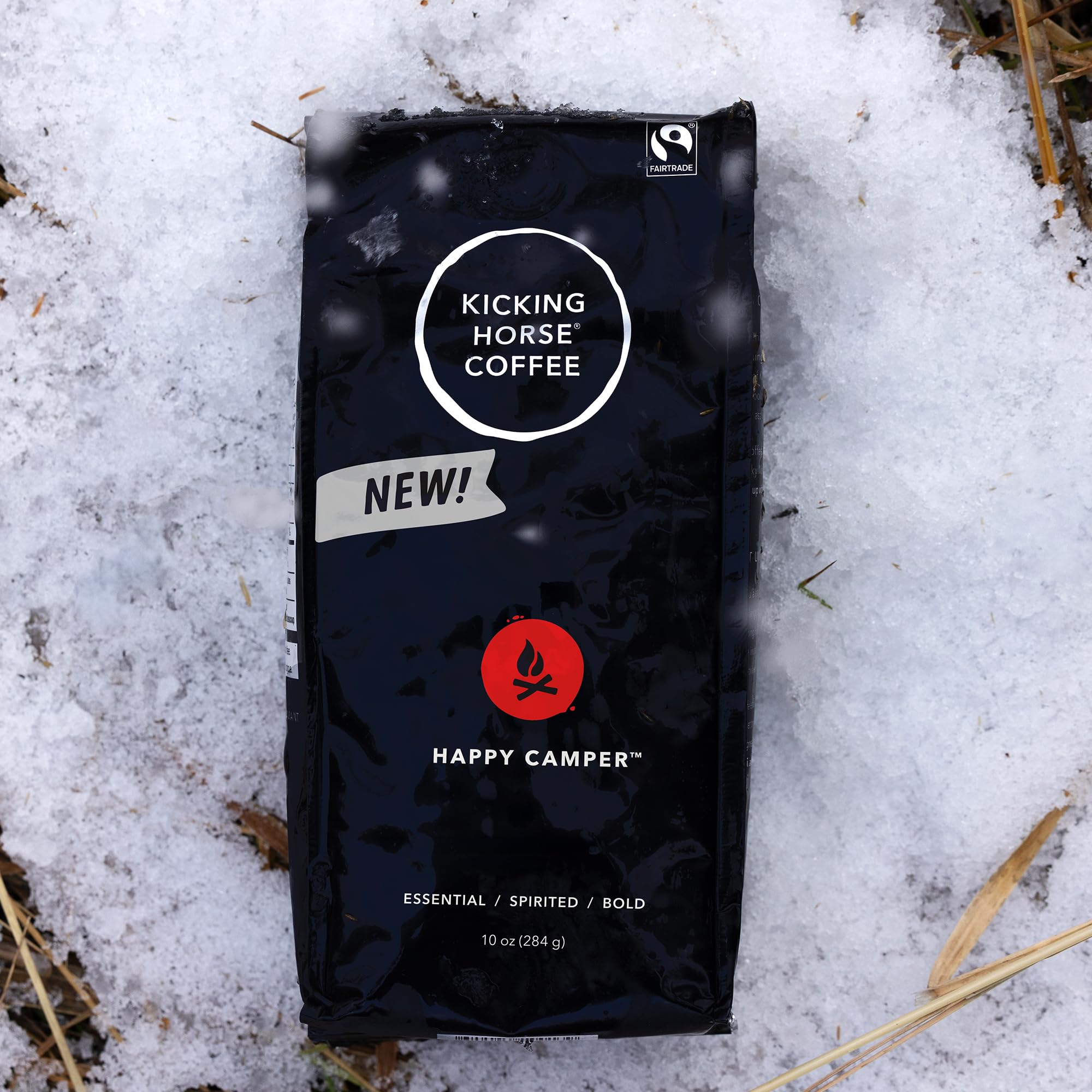 Kicking Horse Happy Camper Ground Coffee, 10 Ounce - Certified Organic, Fairtrade, Kosher Coffee