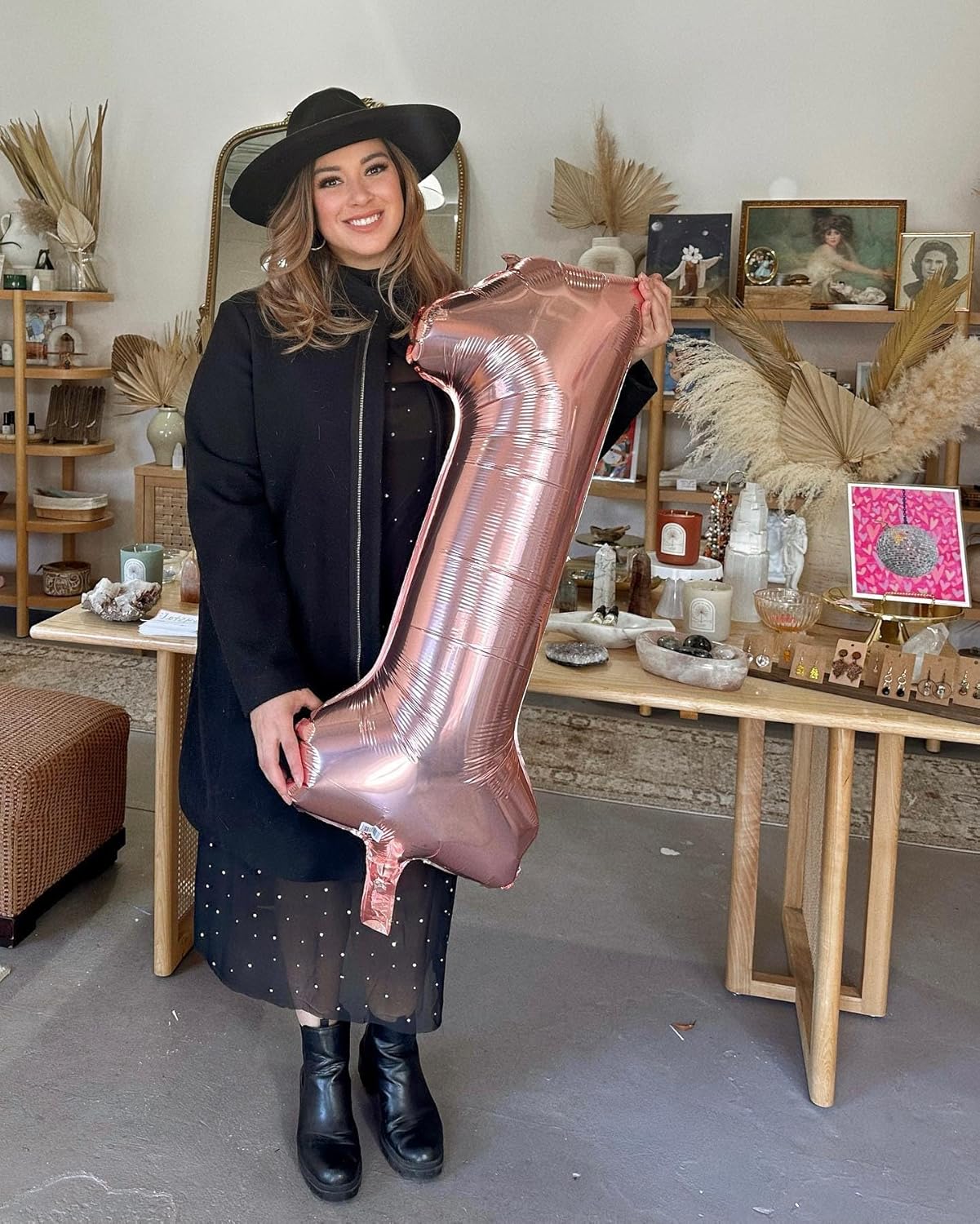 Rose Gold Number 11 Balloon - 40 Inch Birthday Decoration for 11th Birthday Party Supplies