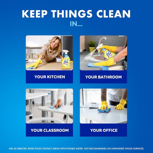 Lysol All-Purpose Cleaner Spray - Multi-Purpose Disinfectant with Lemon & Island Breeze Scents | 32 Fl Oz (Pack of 3)