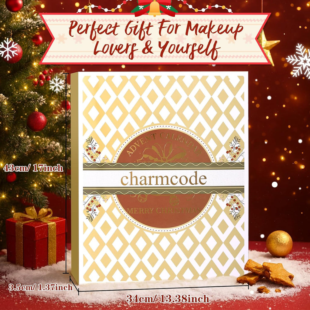 CHARMCODE Makeup Advent Calendar 2025 - 24 Days of Holiday Beauty Surprises for Women & Teens