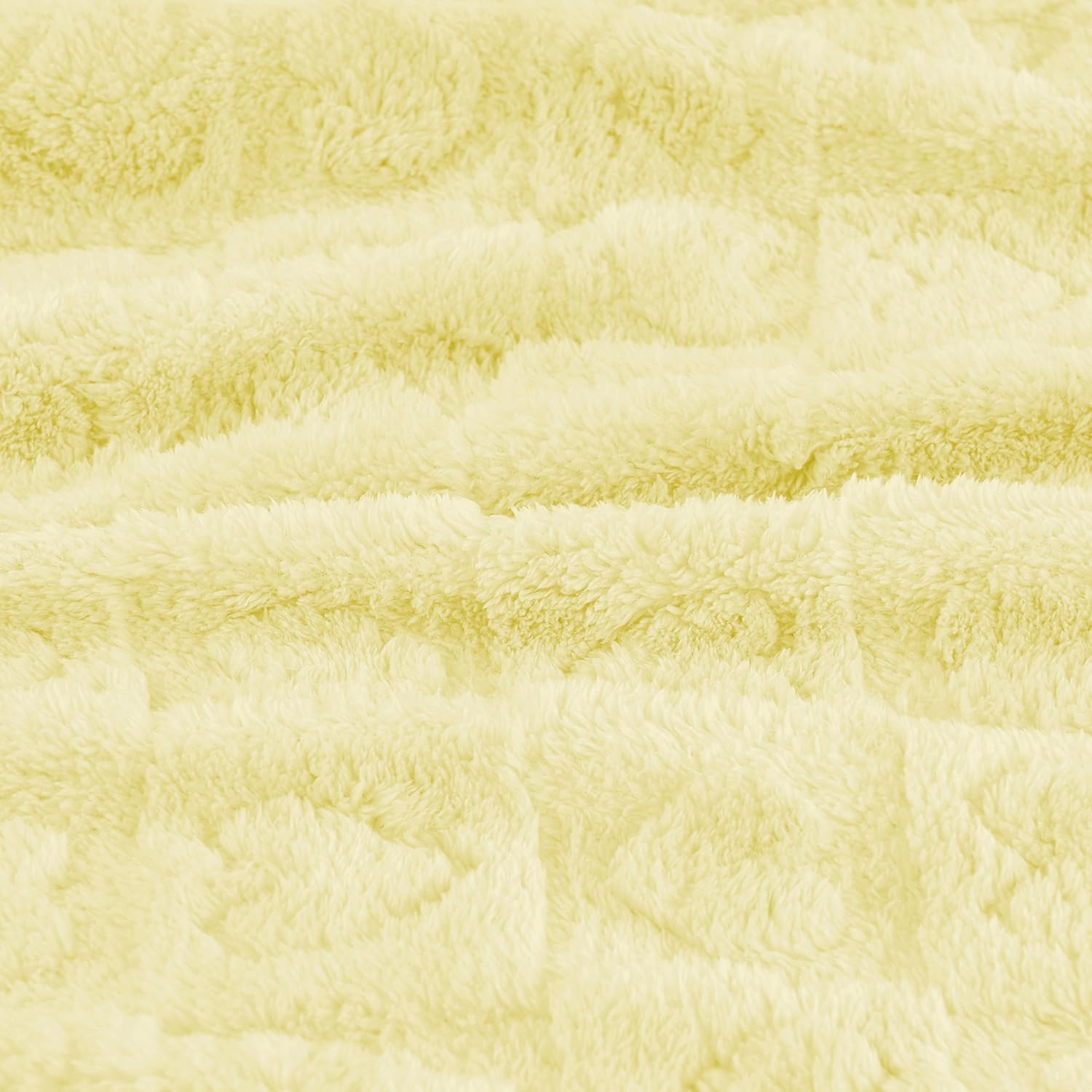 Yurhap Fleece Baby Blanket - Ultra Soft Heart Checkered Design | Cozy 30” x 40” Infant Blanket (Yellow)
