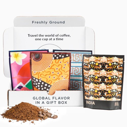 Atlas Coffee Club Gourmet Coffee Discovery Set - 4-Pack Variety Box of Premium Single Origin Coffees