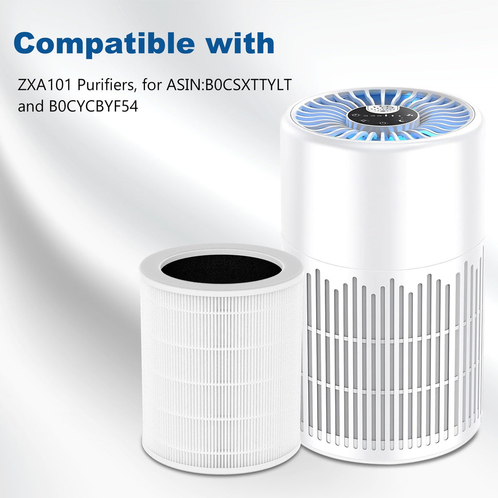 Breabetter 2-Pack ZXA101 Replacement Filter Compatible with ZXA101 Purifiers, for ASIN:B0CSXTTYLT and B0CYCBYF54