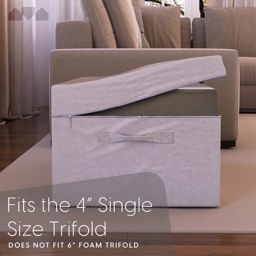 Milliard Carry Case for the Tri Folding Mattress Space Saver Single Size (75" x 25" x 4") (Mattress NOT Included)