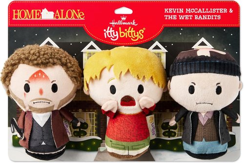 Hallmark Itty Bittys Home Alone Plush Toys - Set of 3 | Kevin, Marv & Harry | Perfect Gift for Fans & Collectors