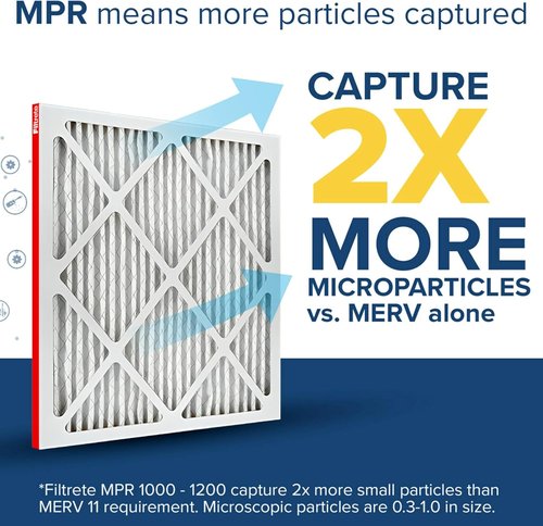 Filtrete 20x20x1 Air Filter - MERV 11 Micro Allergen Defense | 2-Pack Pleated HVAC Filters