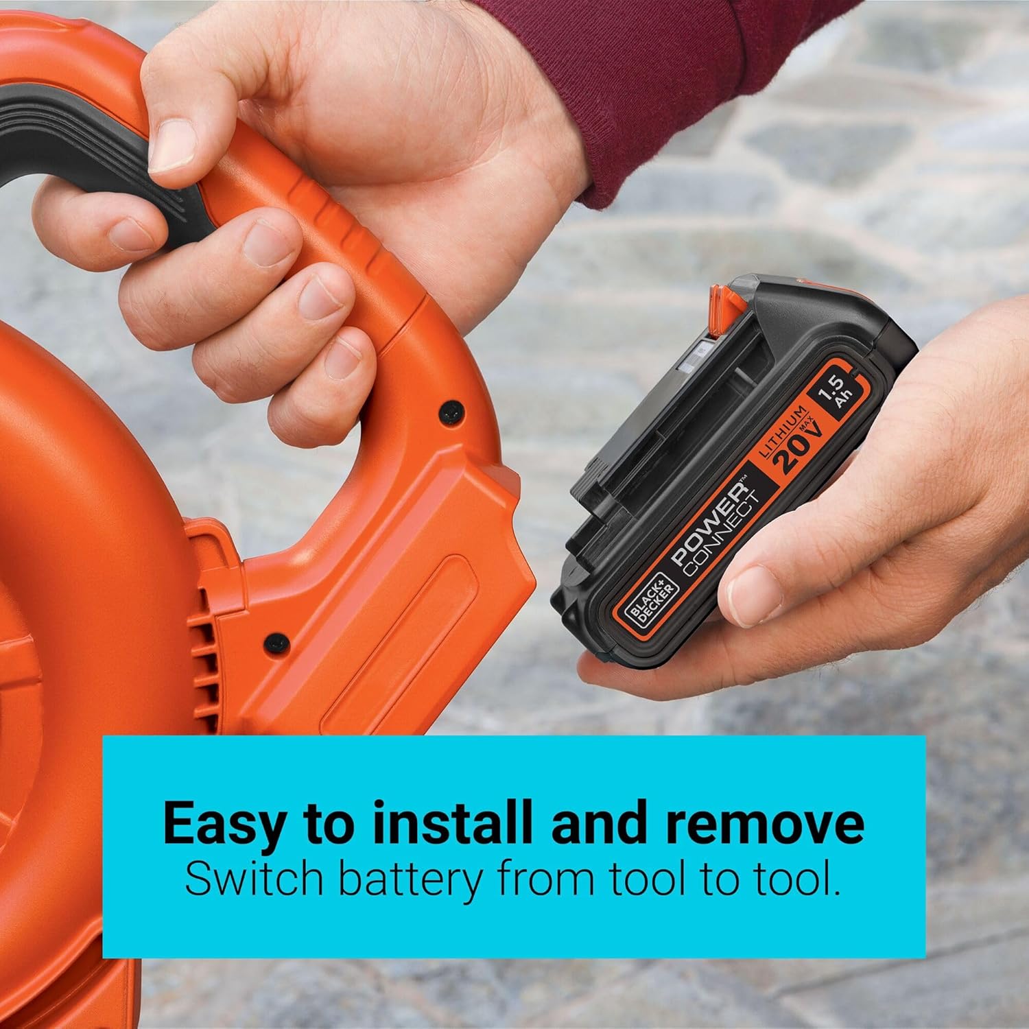 BLACK+DECKER 20V MAX POWERCONNECT Lithium Ion Battery Pack - 1.5 Ah, 2 Pack for Cordless Tools