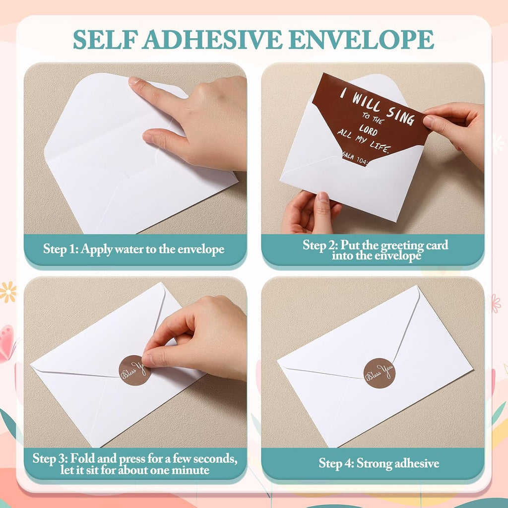 Sayglossy 120 Inspirational Christian Greeting Cards Set - Bible Verses for Christmas & Birthdays | 4 x 6''