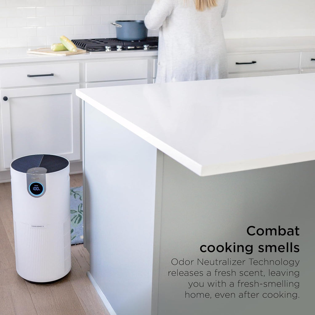 Shark Air Purifier - HEPA Filter with Clean Sense Technology for Large Rooms up to 1000 Sq Ft | Captures 99.98% of Allergens