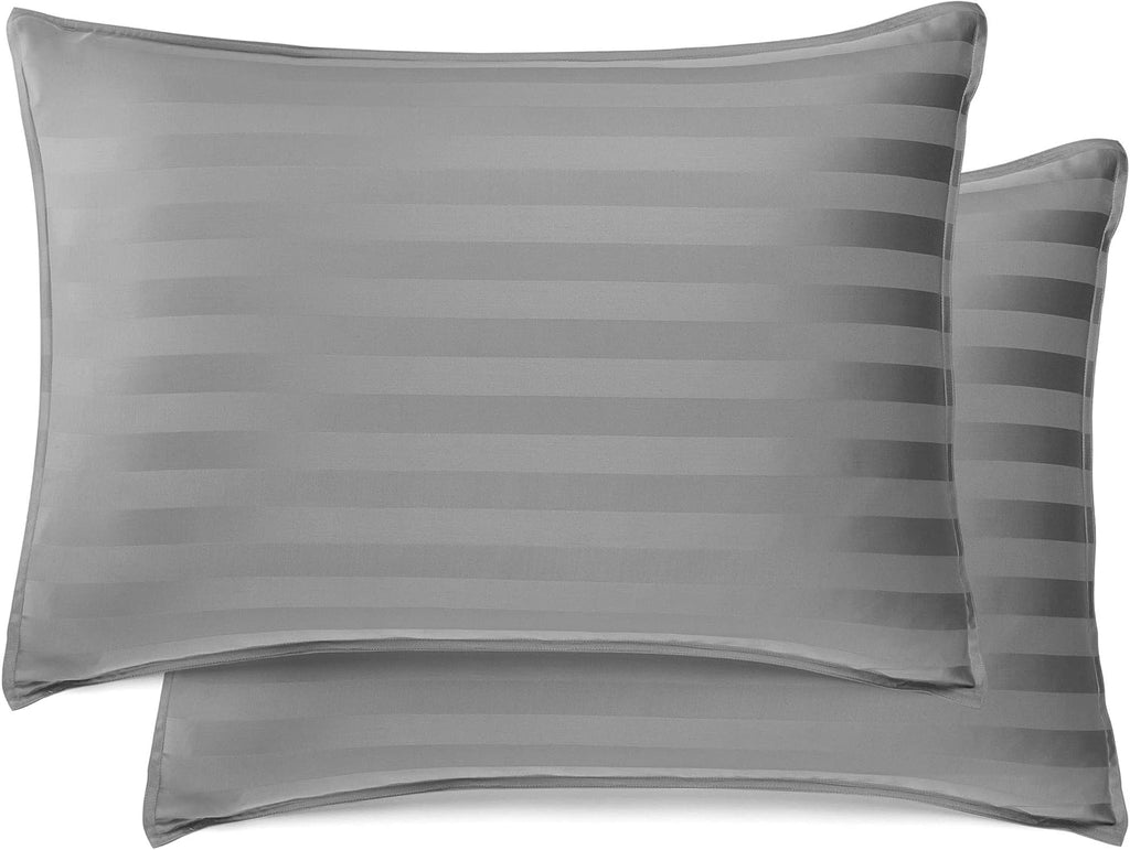 Pure Bamboo Queen Sheets - Luxuriously Soft & Cooling 100% Organic Viscose Bed Set | Jacquard Stone Color