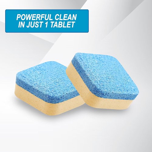 Air Jungles Dishwasher Cleaner Tablets - 24 Count Lemon Scent | Deep Cleaning Descaler for Odor & Hard Water