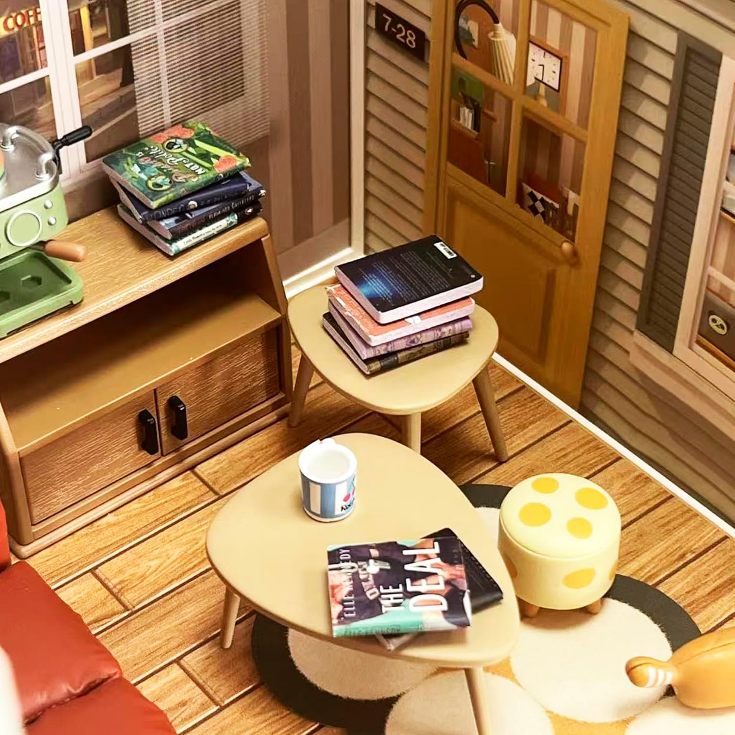 Skiennix Miniature Books Set - 200 PCS for Dollhouse Decor & DIY Crafting | Anxiety Bookshelf Accessories
