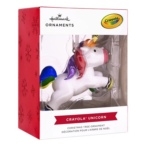 Hallmark Crayola Unicorn Resin Christmas Ornament