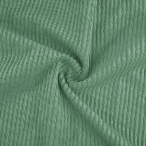 ELFJOY 4 Pack Chair Cushions for Dining Kitchen Chairs 18 Inches Seat Cushion Pads Warm Thick Corduroy Comfort Chair Cushions for Office with Ties(18", Green)