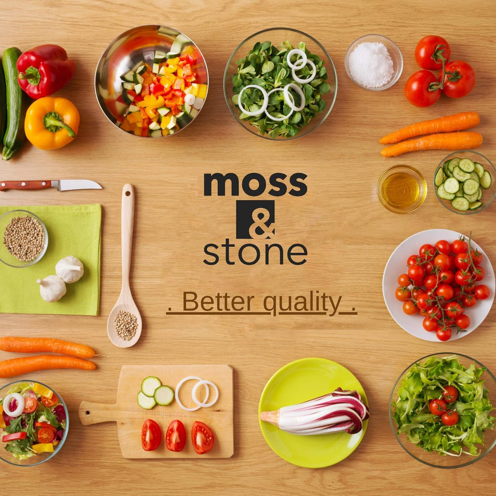 Moss & Stone 6-Piece Borosilicate Glass Casserole Set - Durable Oven & Microwave Safe Dishes | 2.6/1.5/1 Qt