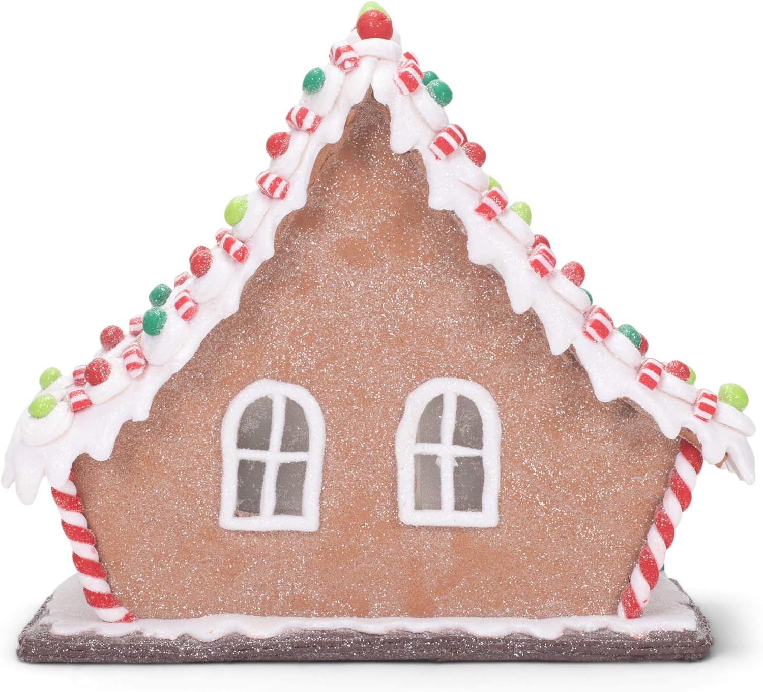RAZ Imports Gingerbread Lighted Lodge | 11.5" Festive Holiday Decor for Christmas