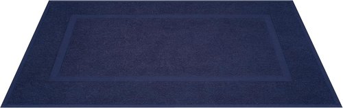 Cotton Paradise 100% Cotton Bath Mats - Soft, Absorbent & Quick-Dry | Set of 2, Navy Blue, 20x34