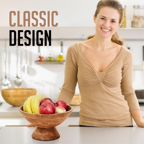 Fairwood Way - Brown Pedestal Bowl - 10 Inch, Wide Brown Footed Bowl as Fruit, Key, Decorative, Candy Holder or Centerpiece, Wooden Bowl Decorative for Kitchen, Dining Table & Modern Home Accessories