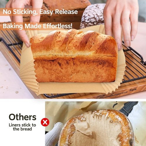 Loaf Pan Liners | 150PCS Non-Stick 9x5 Inch Parchment Paper for Baking Bread & Cakes