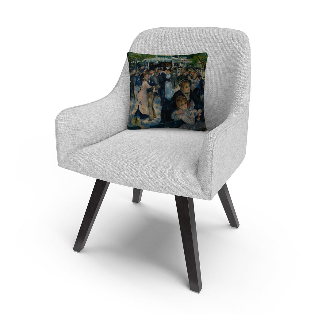 Trademark Fine Art Pierre-Auguste Renoir 'Le Moulin De La Galette' 16" X 16" Decorative Throw Pillow