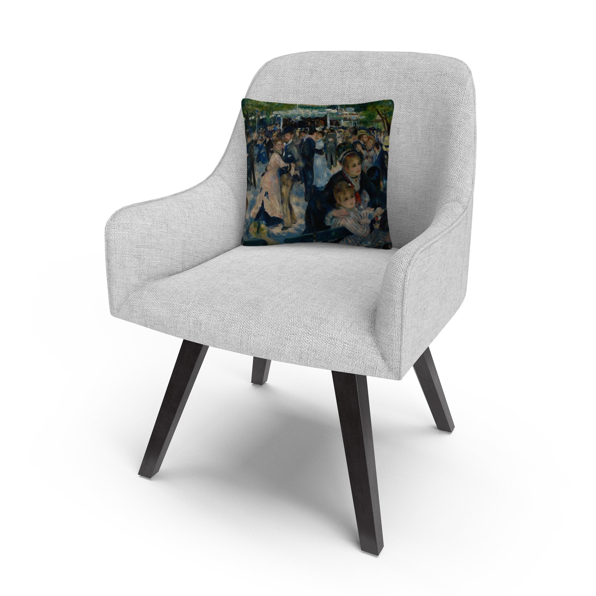 Trademark Fine Art Pierre-Auguste Renoir 'Le Moulin De La Galette' 16" X 16" Decorative Throw Pillow