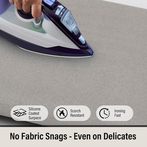 Iwtmm Ironing Board Cover - Heavy-Duty Silicone Coating & Scorch-Resistant Padding | Fits 15 x 54 Inches