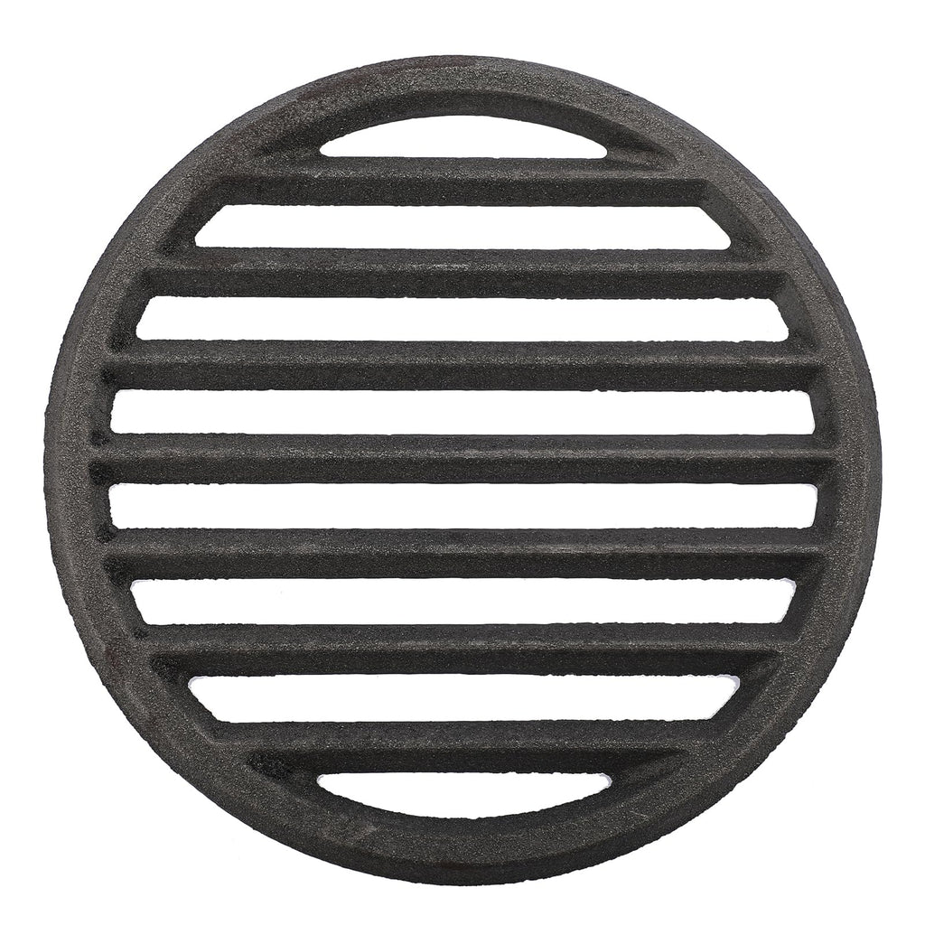 OGANAZI Cast Iron Bottom Fire Grate - 9 Inch Round BBQ Grill Grate Replacement, High Heat Charcoal Plate Bottom Grate Grill Parts, Fireplace Grate for Fire Pit Project BBQ Accessories Parts