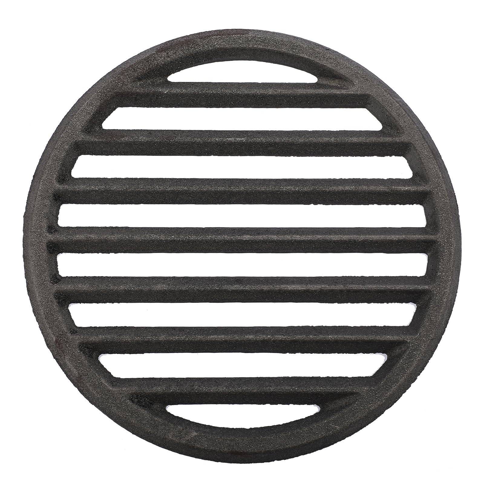 OGANAZI Cast Iron Bottom Fire Grate - 9 Inch Round BBQ Grill Grate Replacement, High Heat Charcoal Plate Bottom Grate Grill Parts, Fireplace Grate for Fire Pit Project BBQ Accessories Parts